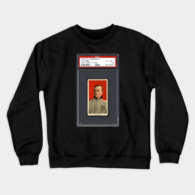 1909-1911 T206 White Border Ty Cobb Back - TY COBB Crewneck Sweatshirt by anjaytenan